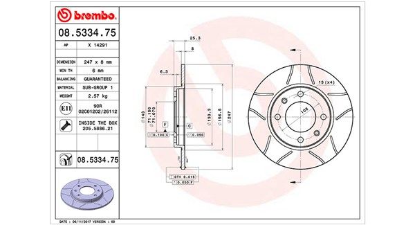 MAGNETI MARELLI Тормозной диск 360406018305